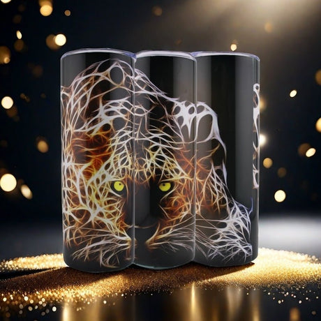 Alpha Custom Printing Neon Leopard 20oz tumbler with straw - Simply Everyday Products