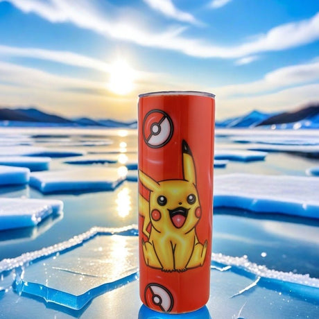 Alpha Custom Printing Pikachu 3D 20oz tumbler with straw - Simply Everyday Products