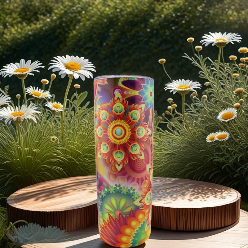 Alpha Custom Printing Rainbows Spectrum 20oz tumbler with straw - Simply Everyday Products