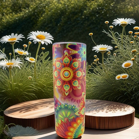 Alpha Custom Printing Rainbows Spectrum 20oz tumbler with straw - Simply Everyday Products