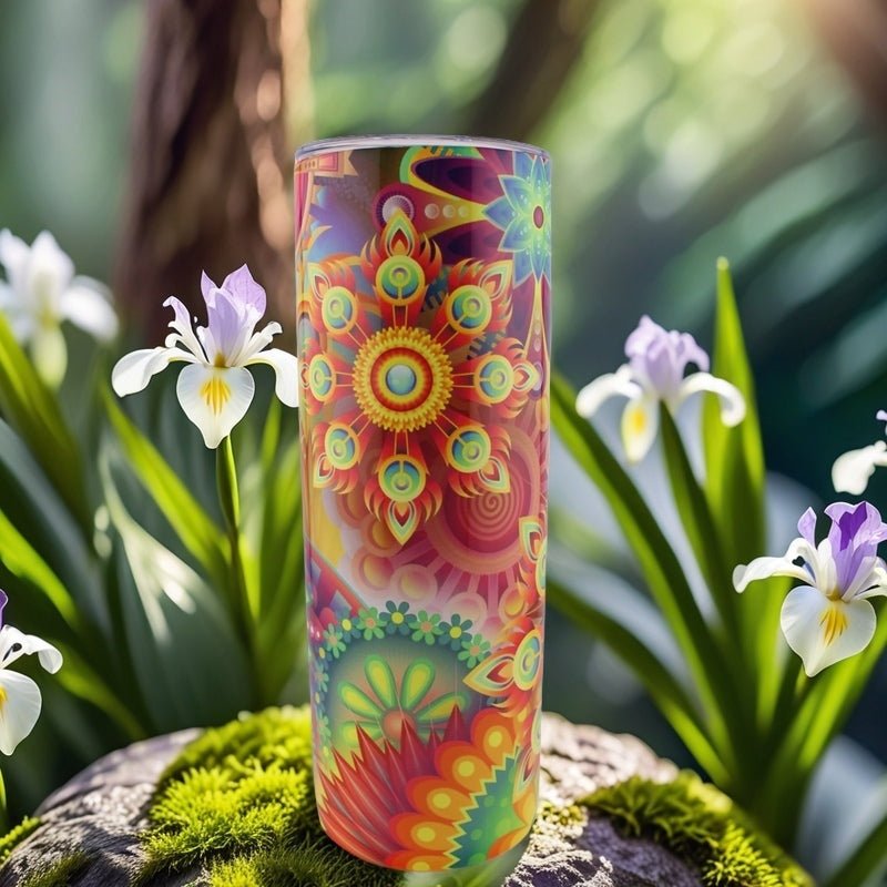 Alpha Custom Printing Rainbows Spectrum 20oz tumbler with straw - Simply Everyday Products