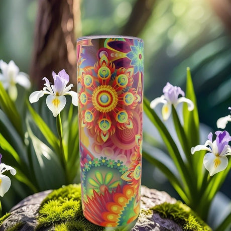 Alpha Custom Printing Rainbows Spectrum 20oz tumbler with straw - Simply Everyday Products