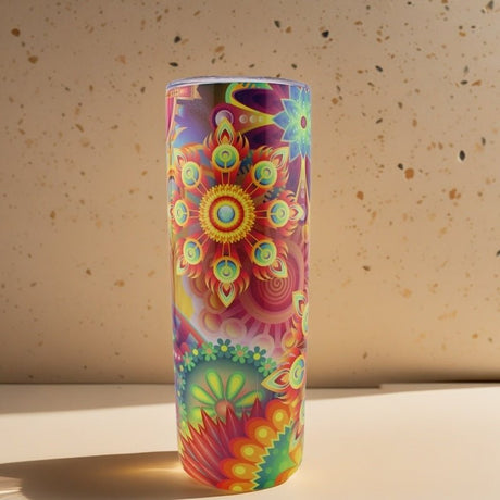 Alpha Custom Printing Rainbows Spectrum 20oz tumbler with straw - Simply Everyday Products