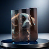 Alpha Custom Printing Space Puppy 20oz tumbler with straw - Simply Everyday Products