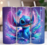 Alpha Custom Printing Stitch Splash 20oz tumbler with straw - Simply Everyday Products