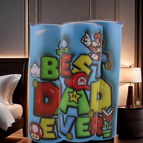 Alpha Custom Printing Super Mario Best Dad Ever - Simply Everyday Products