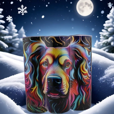 Alpha Custom Printing Vibrant Cocker Spaniel 20oz tumbler with straw - Simply Everyday Products