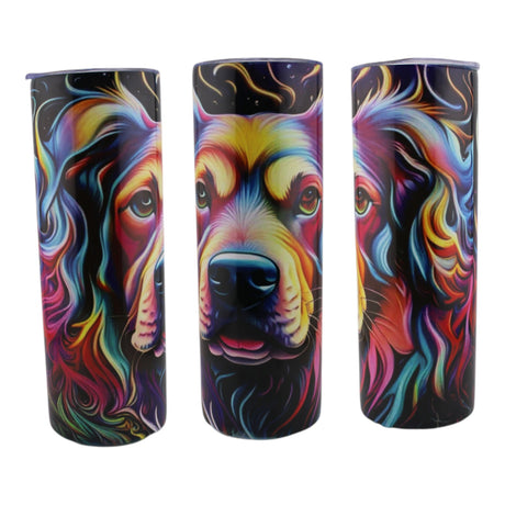 Alpha Custom Printing Vibrant Cocker Spaniel 20oz tumbler with straw - Simply Everyday Products