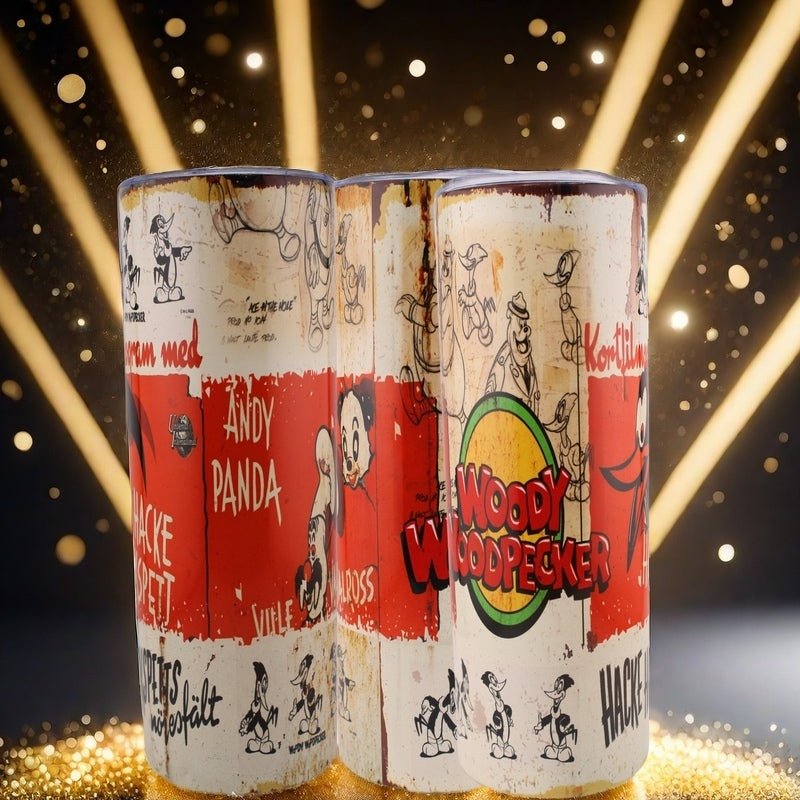 Alpha Custom Printing Woody Woodpecker 20oz tumbler with straw - Simply Everyday Products