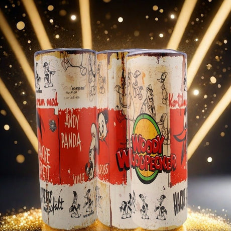 Alpha Custom Printing Woody Woodpecker 20oz tumbler with straw - Simply Everyday Products