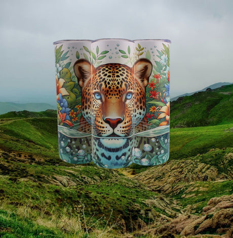 🐆 Alpha Printing 20oz Tumbler – Leopard Face Art Edition ✨ - Simply Everyday Products