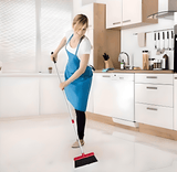 🧹✨ Broom and Dust Pan Set Effortless Clean. Neat and Tidy. ( Orange) - Simply Everyday Products