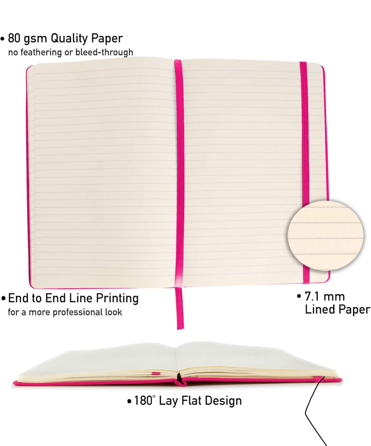 Notebooks – 15 Pack –Black - Lined Writing Notebooks for School, Office, or Journaling – Durable Covers, Smooth Paper – Ideal for Notes, To - Do Lists, and Everyday Use - Simply Everyday Products