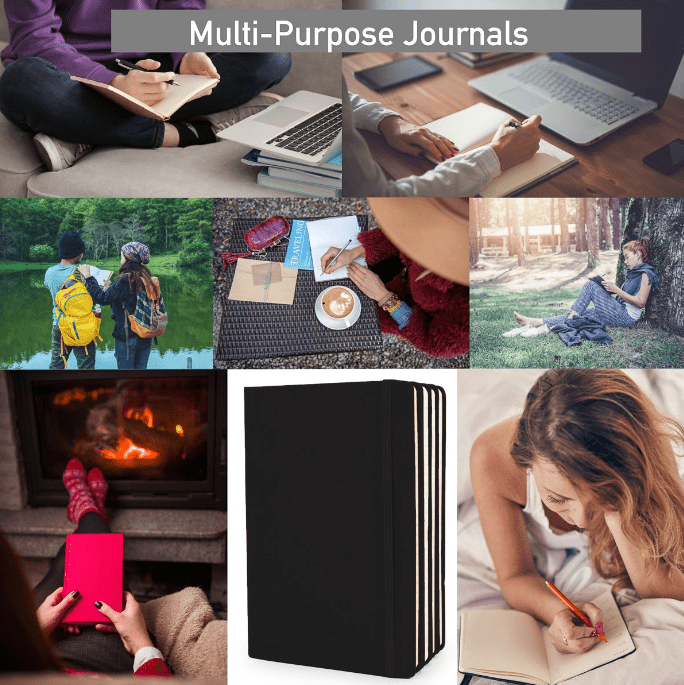 Notebooks – 15 Pack –Black - Lined Writing Notebooks for School, Office, or Journaling – Durable Covers, Smooth Paper – Ideal for Notes, To - Do Lists, and Everyday Use - Simply Everyday Products