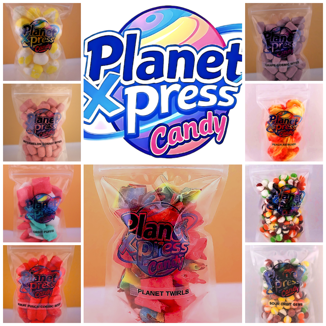 Planet Xpress Freeze-Dried Candy Astro Honey Bites – Sweet, Crunchy Honey Candy Chunks – Space-Themed Snack – Shelf-Stable, No Refrigeration Needed