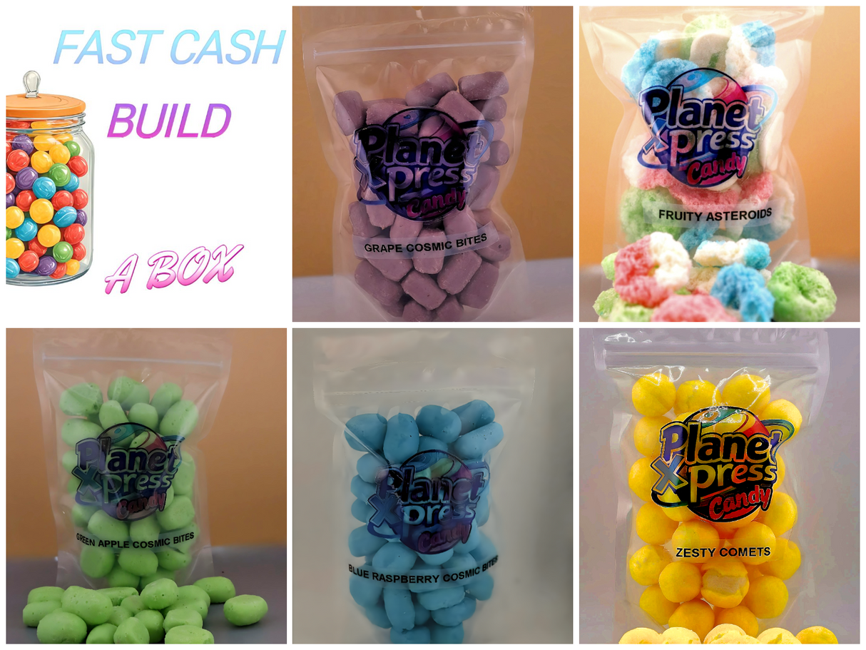 Planet Xpress Fruity Astroids – Freeze-Dried Fruity Candy Balls – Sweet, Crunchy, and Colorful Space-Themed Snack – Shelf-Stable, No Refrigeration Needed