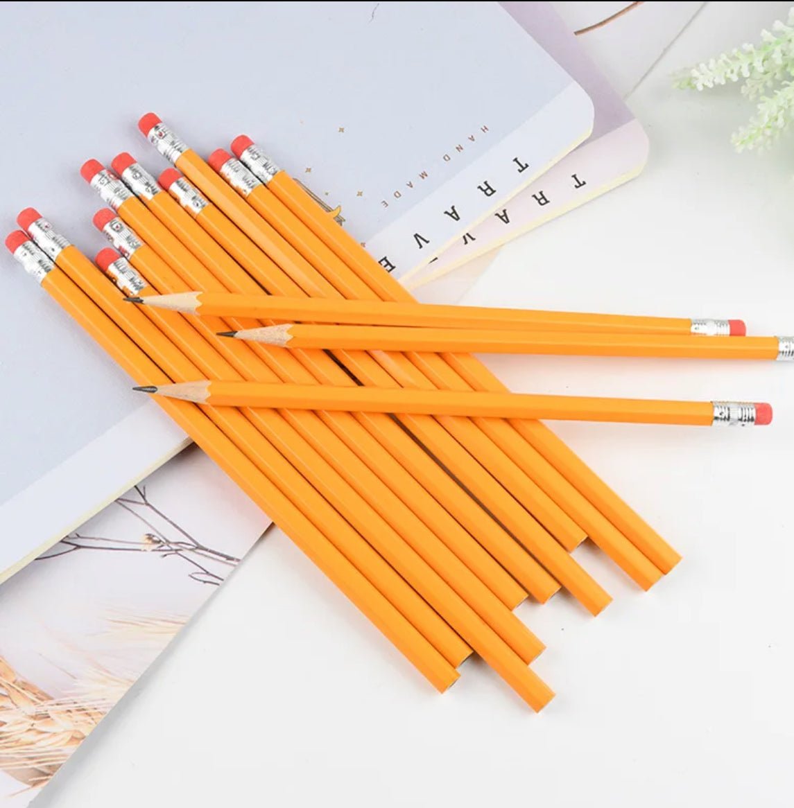 Pre - Sharpened #2 Pencils – Bulk Pack of Smooth HB Graphite Pencils with Erasers – Ready - to - Use Writing Pencils for School, Office, Testing & Everyday Use - Simply Everyday Products