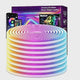 Simply Everyday Products 32.5Ft Neon Rope Lights - Flexible LED Rope Lights with App & Remote Control, Multiple Modes RGB Outdoor Neon Lights, IP65 Waterproof,