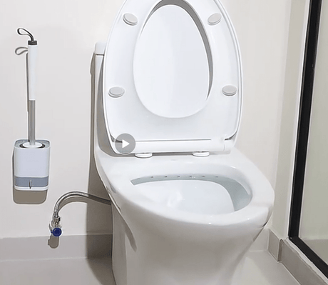 Toilet Brush with Holder – Compact Toilet Bowl Cleaner with Ventilated Stand – Deep Cleaning Bristles – Sleek, Space - Saving Bathroom Accessory - Simply Everyday Products