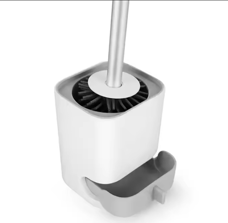 Toilet Brush with Holder – Compact Toilet Bowl Cleaner with Ventilated Stand – Deep Cleaning Bristles – Sleek, Space - Saving Bathroom Accessory - Simply Everyday Products