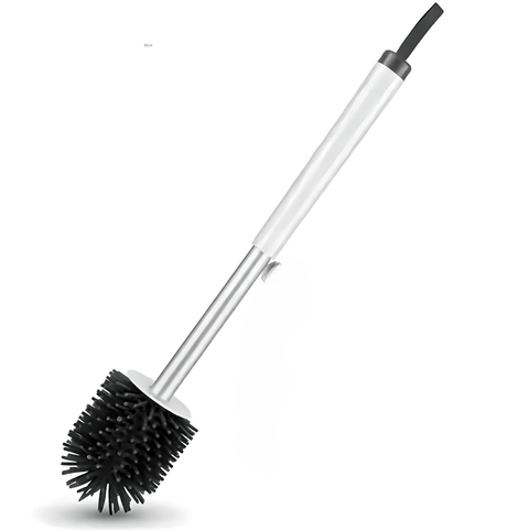 Toilet Brush with Holder – Compact Toilet Bowl Cleaner with Ventilated Stand – Deep Cleaning Bristles – Sleek, Space - Saving Bathroom Accessory - Simply Everyday Products